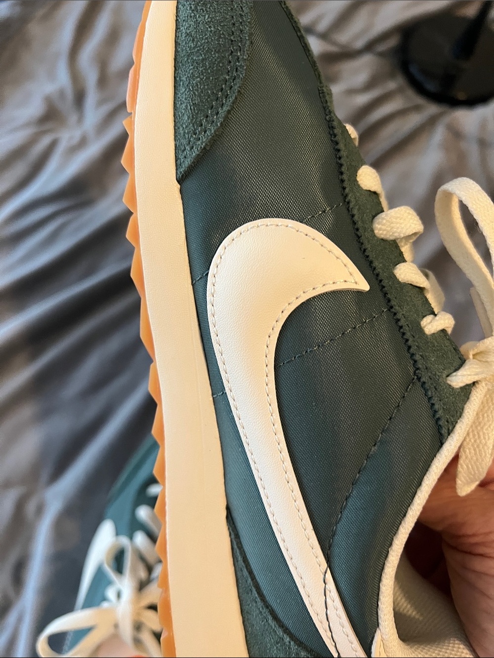Nike Pacific Dark Green and White Women's Athletic Sneakers - Picture 9 of 10